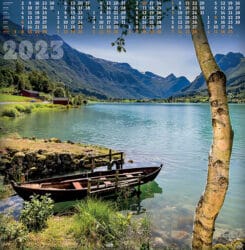 Kalendarz plakatowy łódka