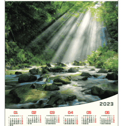 Kalendarz plakatowy Poranek nad rzeką